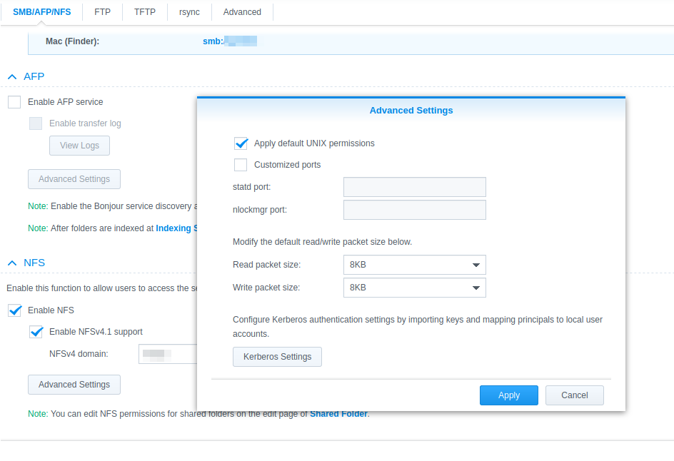 SynologyNFSAddtlSettings